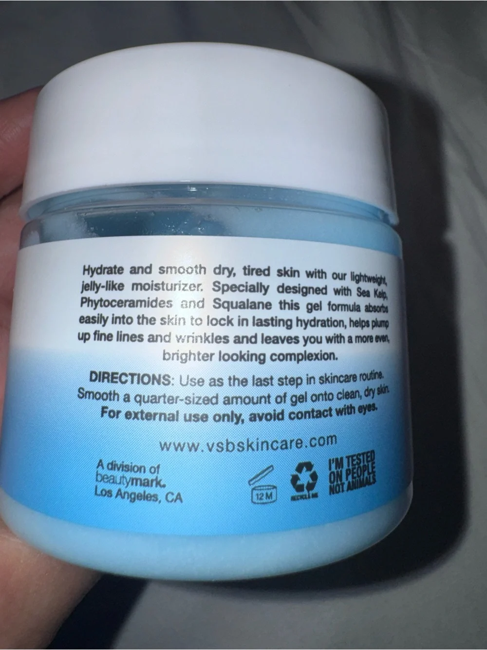 Sea Kelp Phytoceramides Rehydration Gel Moisturizer – Blue